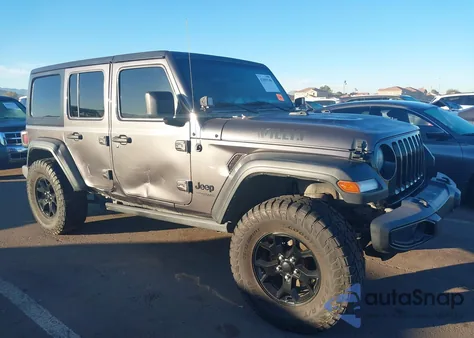 2021 Jeep Wrangler Unlimited Willys 4X4 from USA, damaged, VIN 1C4HJXDG3MW694105